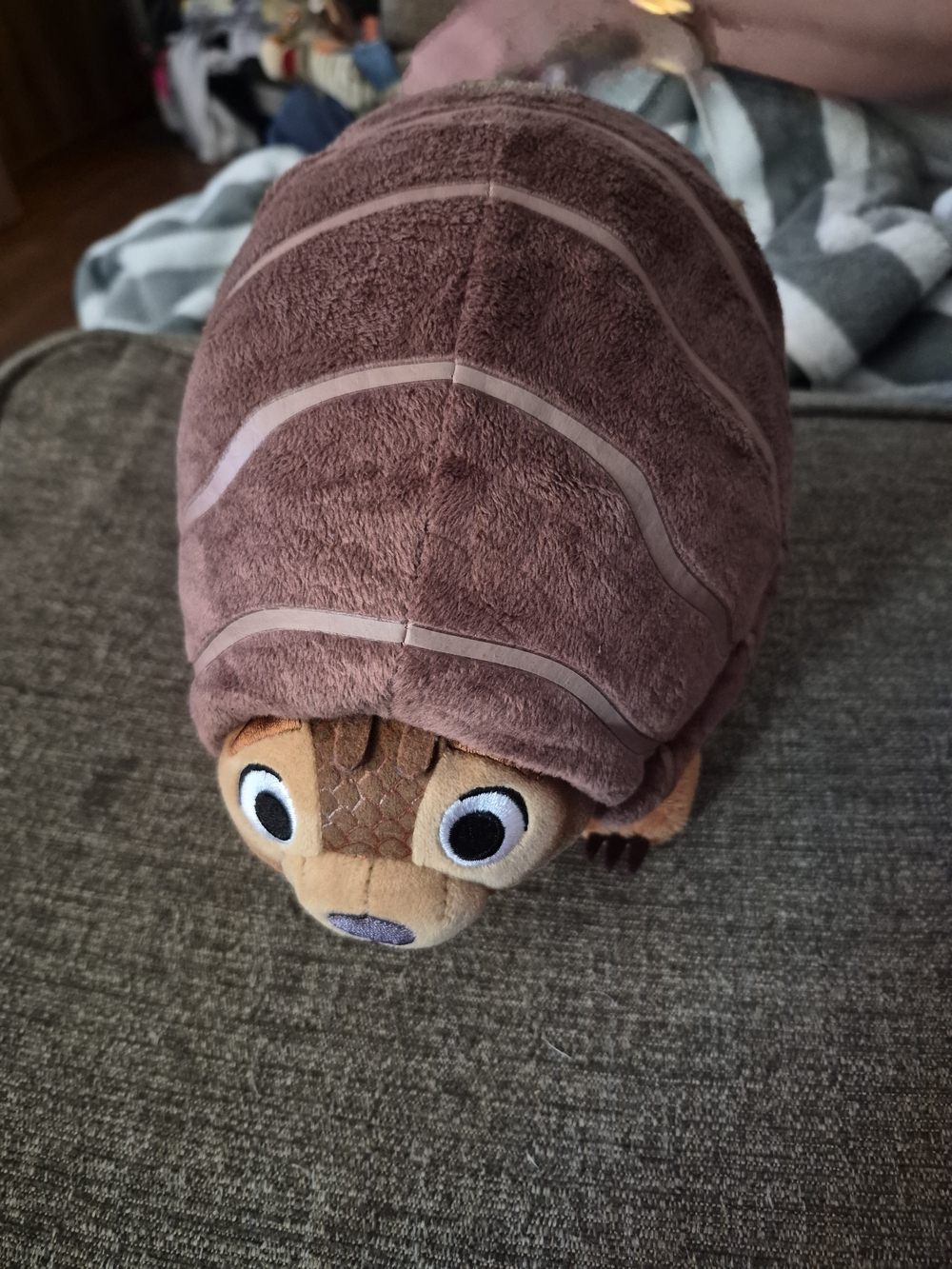 Disney Brown Armadillo Plush Pet Toy